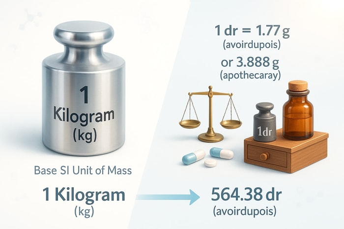 Konverter Kilogram ke Dram