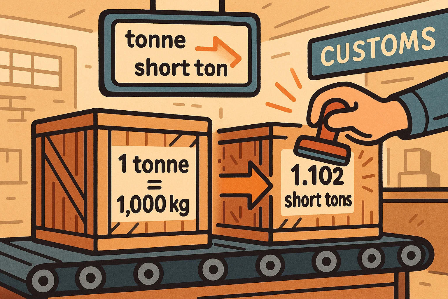 Tonnes To Short Tons Converter