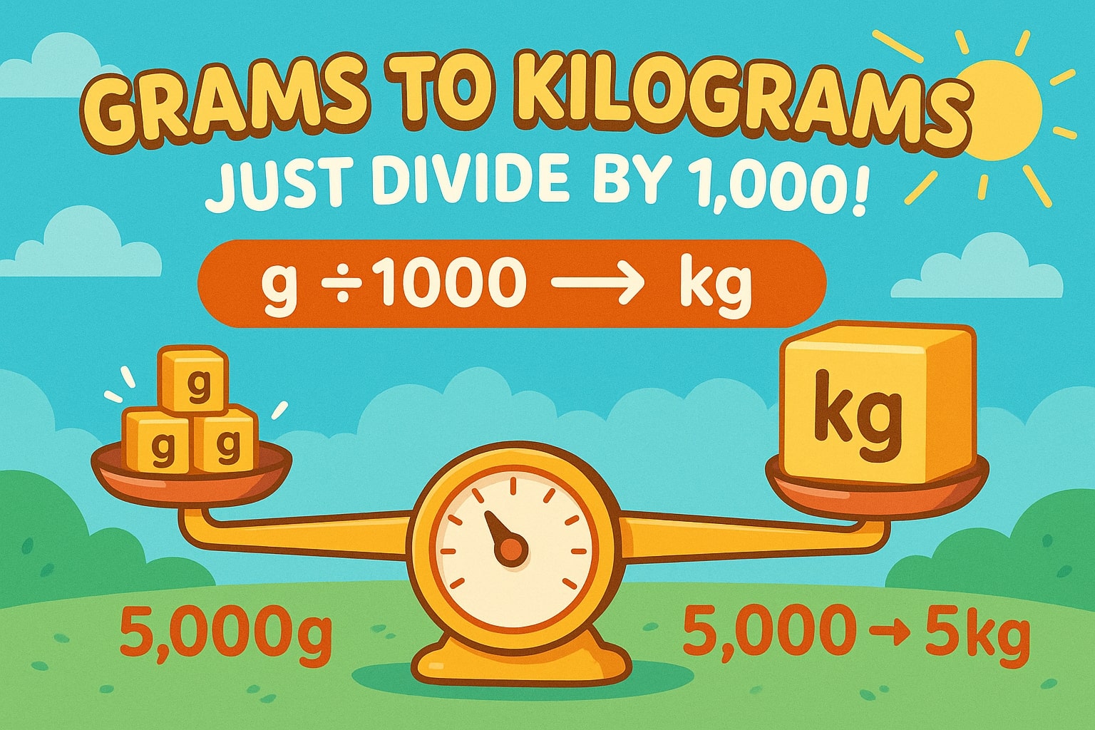 Grams to Kilograms Converter
