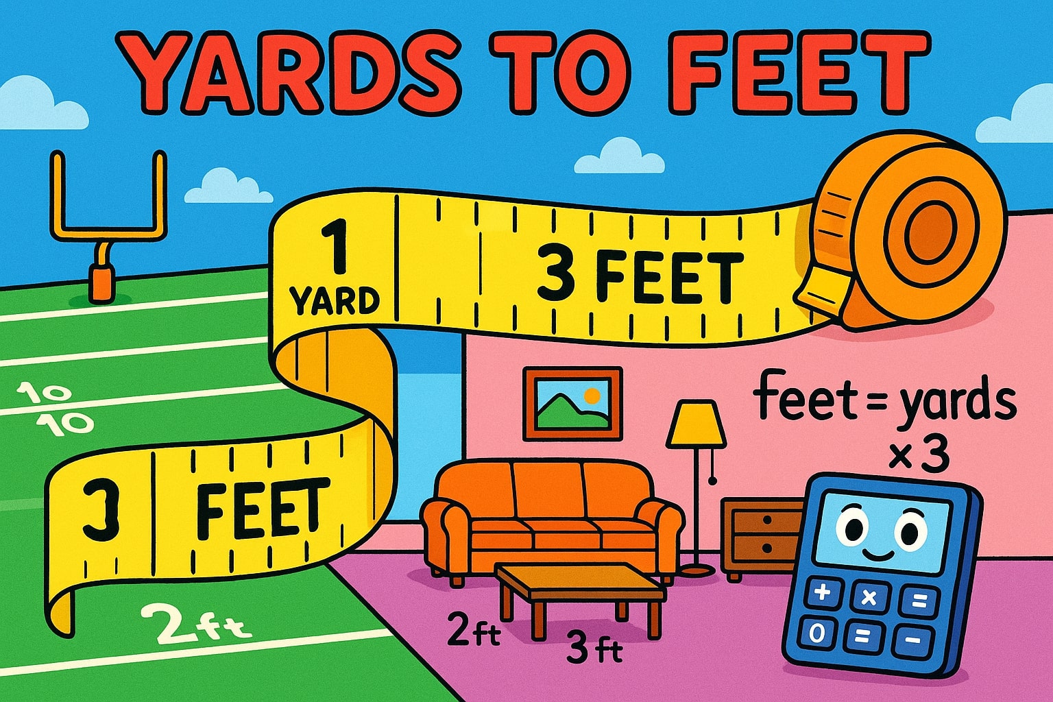 Yards to Feet 1