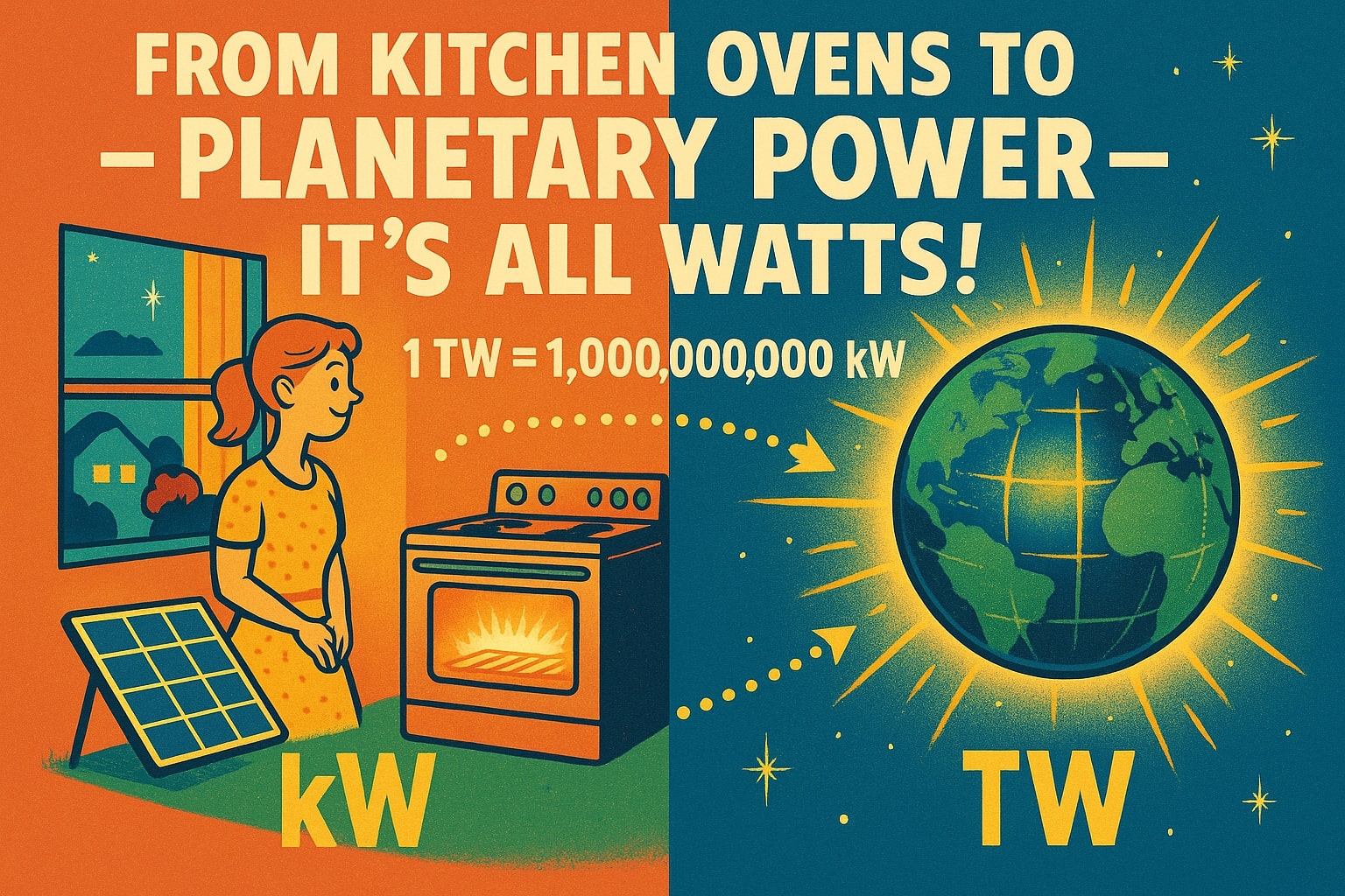 Terawatt to Kilowatt Converter