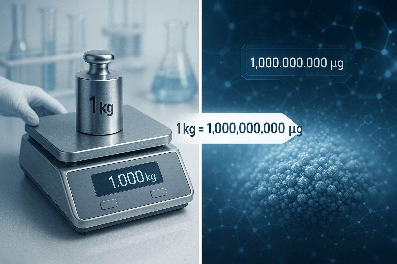 Kilograms to Micrograms Converter