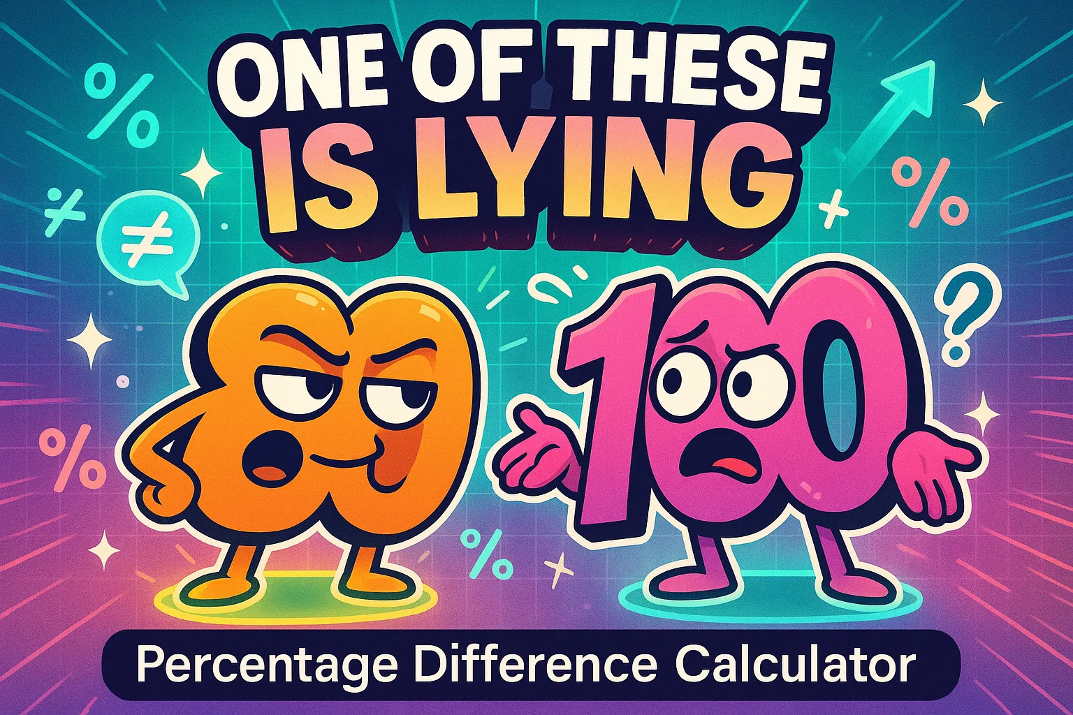 Percentage Difference Calculator