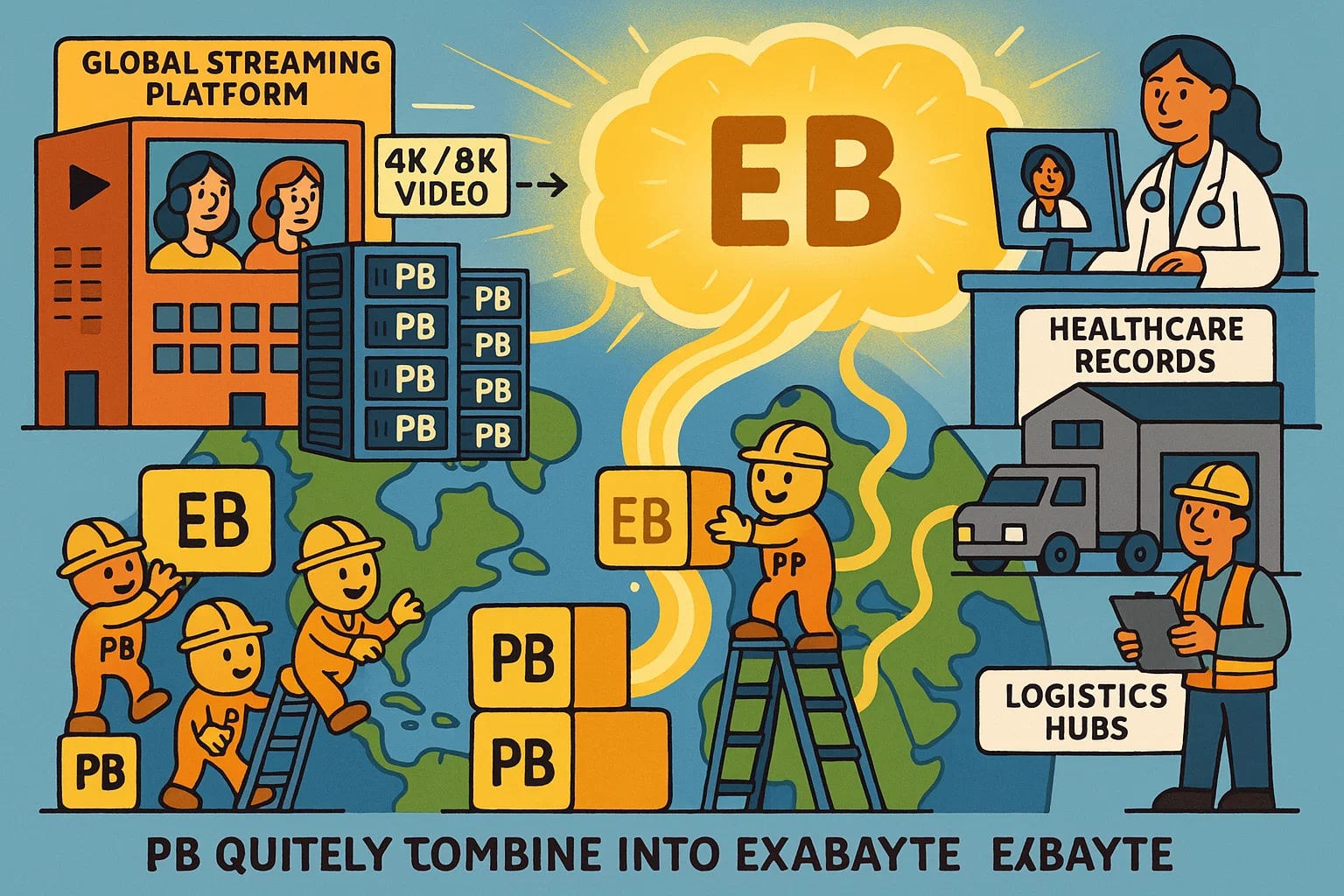 Petabytes To Exabytes Converter