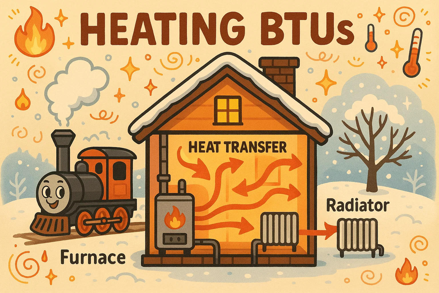 Heating BTU Calculator
