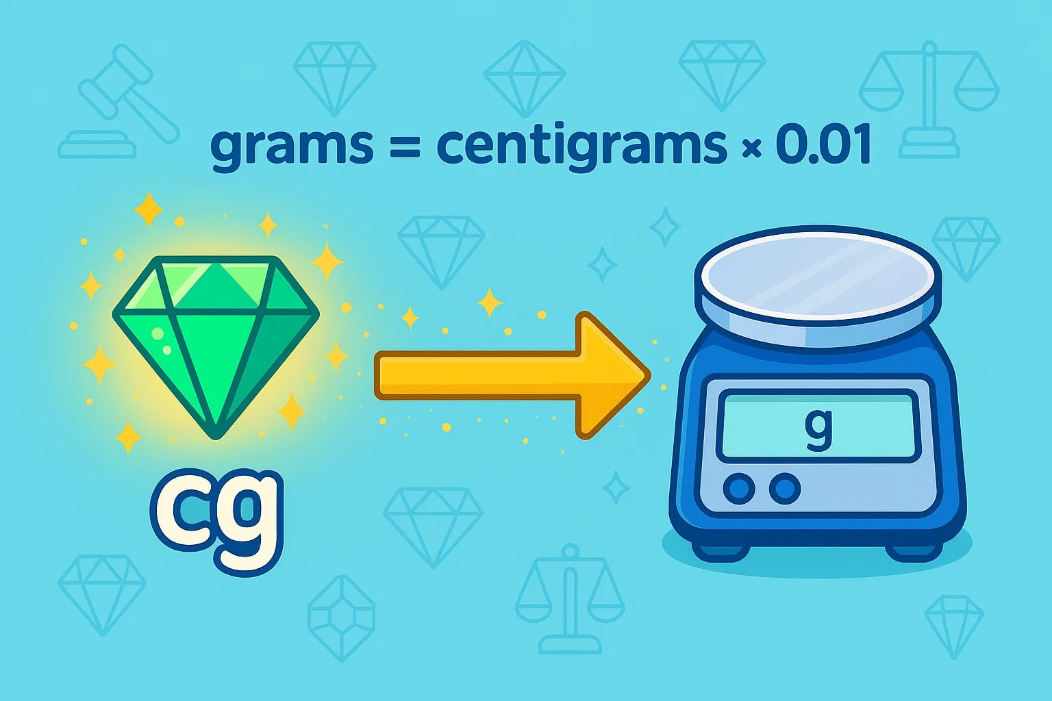 Centigrams to Grams Converter