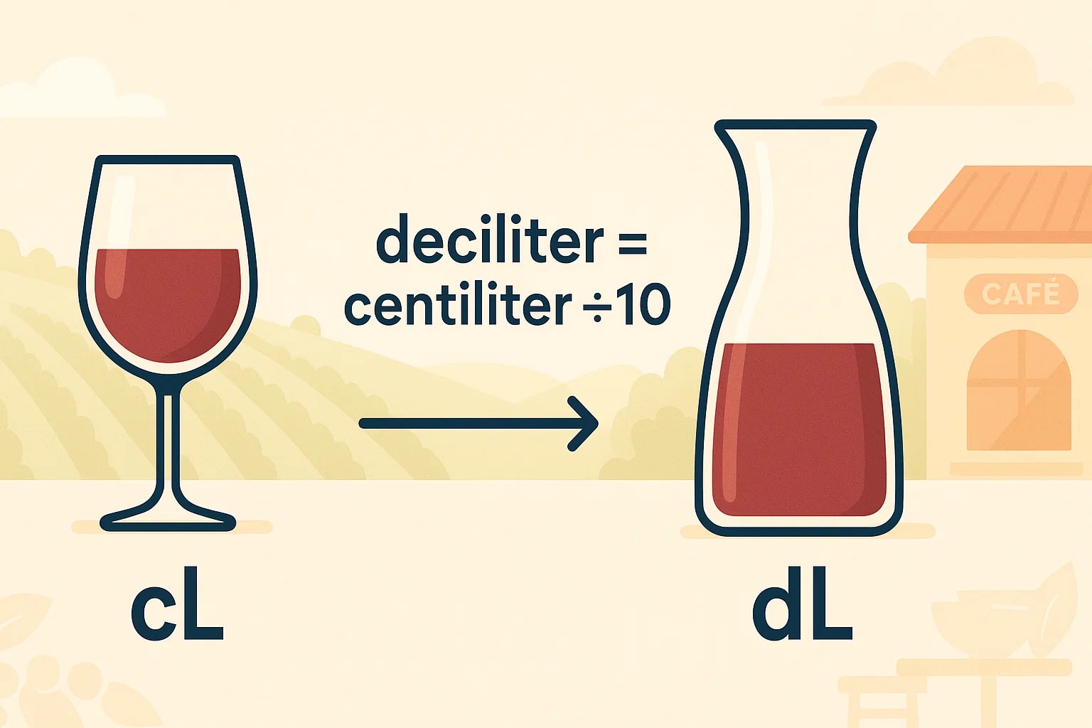 Centiliters to Deciliters Converter