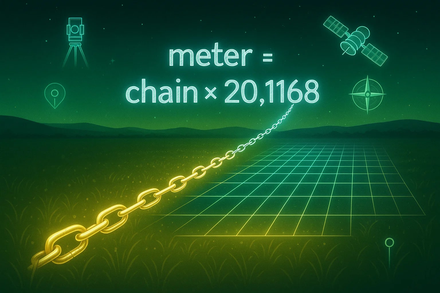 Chains to Meters Converter