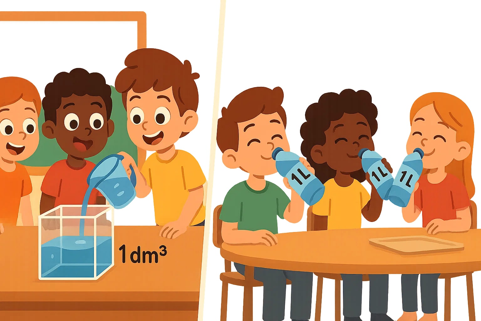 Cubic Decimeters to Liters Converterc