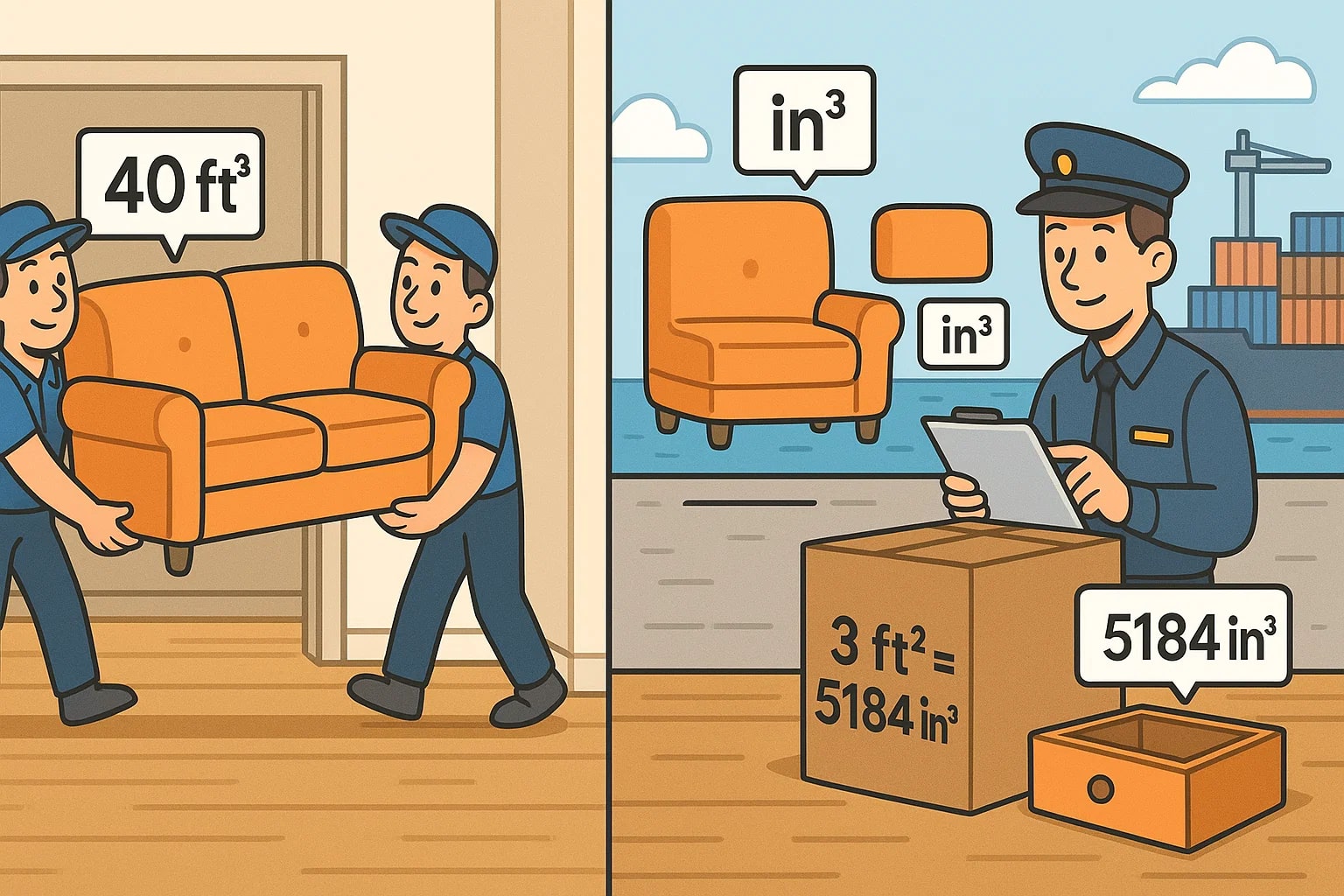 Cubic Feet to Cubic Inches Converter