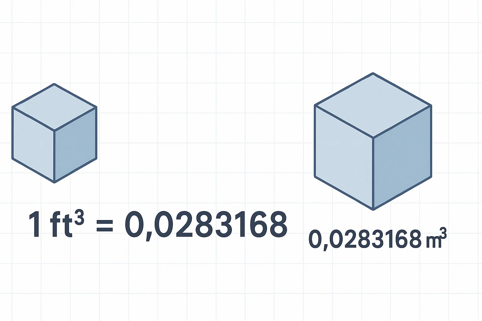 Cubic Feet to Cubic Meters Converter