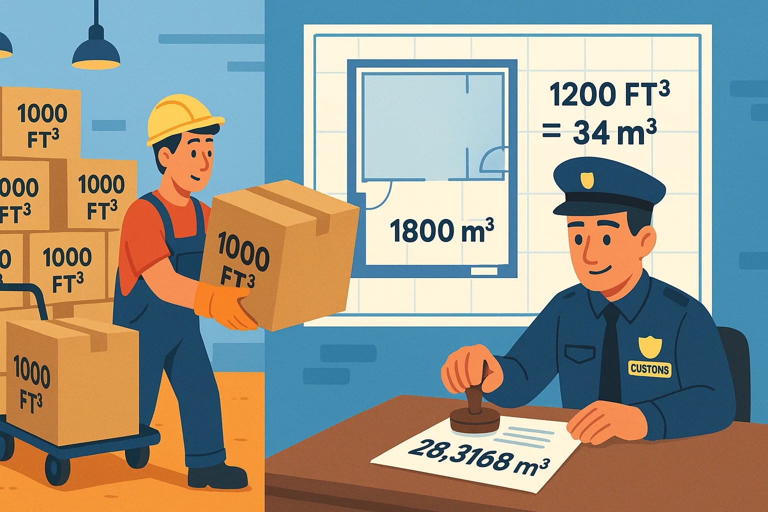 Cubic Feet to Cubic Meters Converter