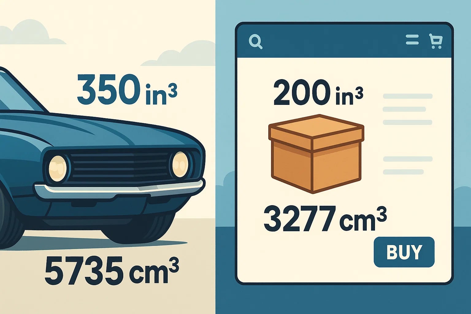 Cubic Inches to Cubic Centimeters Converter