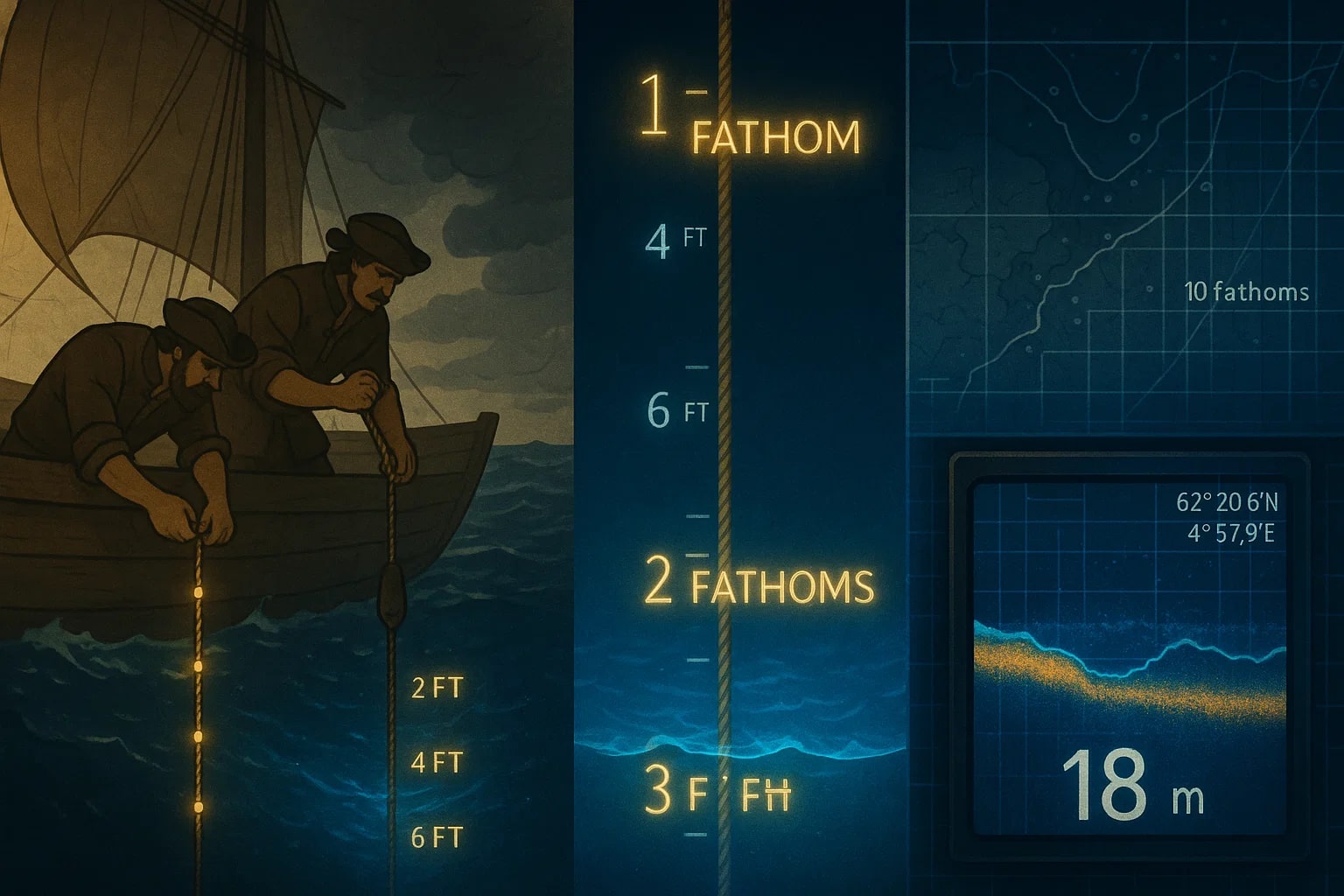 Feet to Fathoms Converter