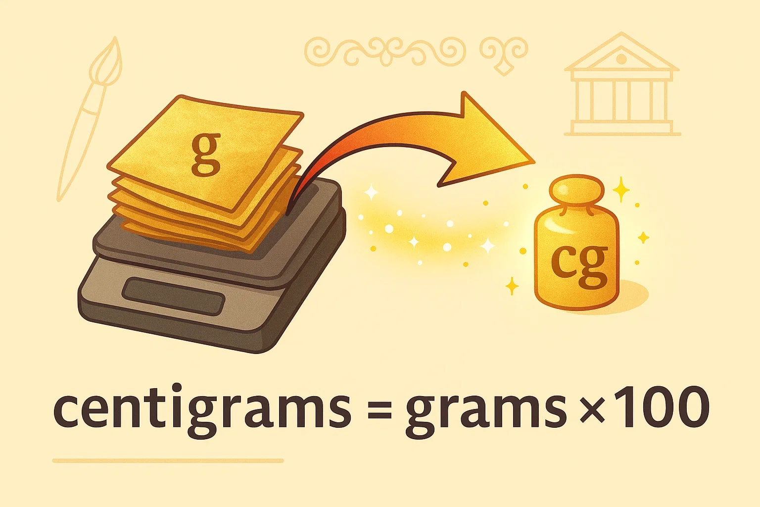 Grams to Centigrams Converter