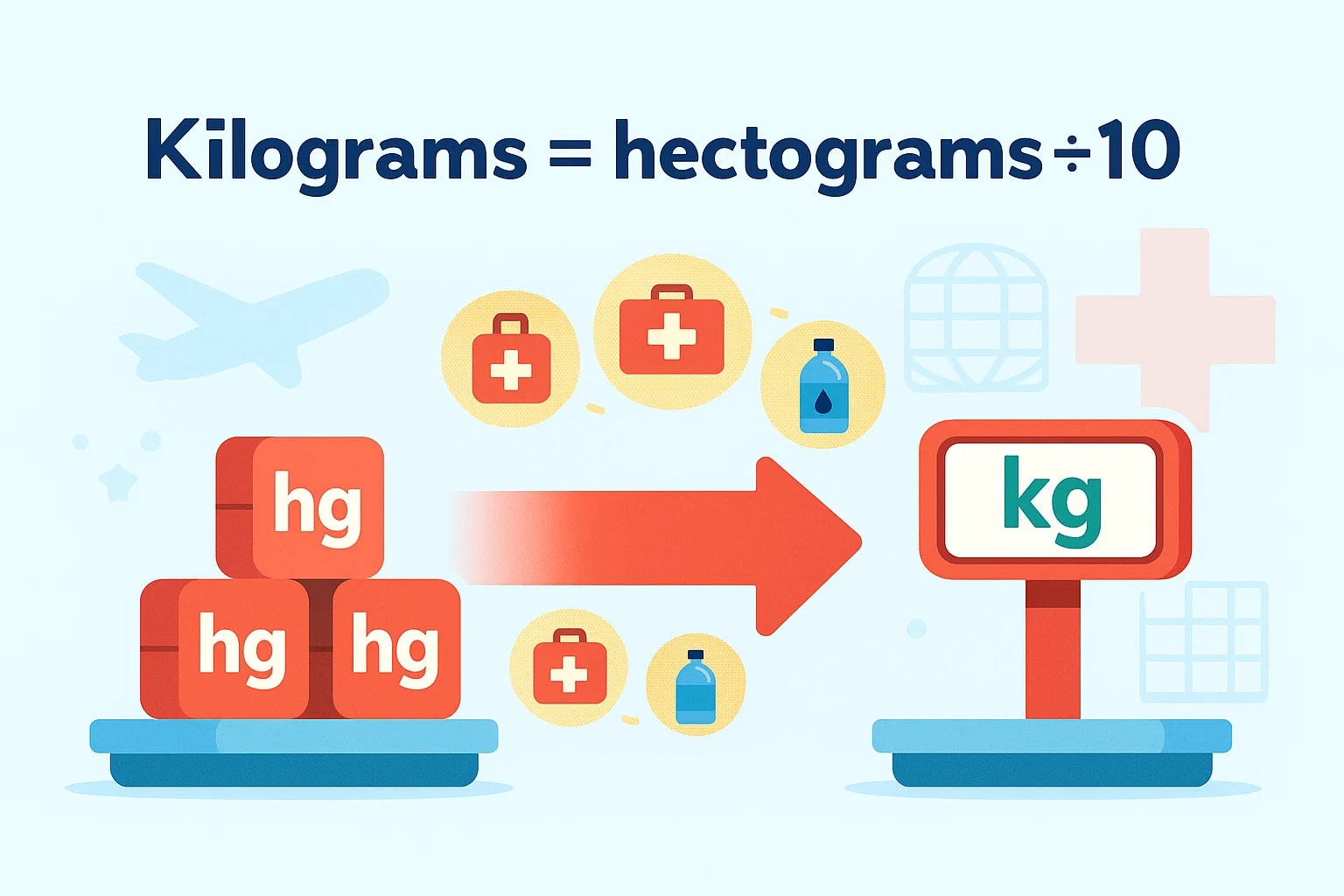 Hectograms to Kilograms Converter