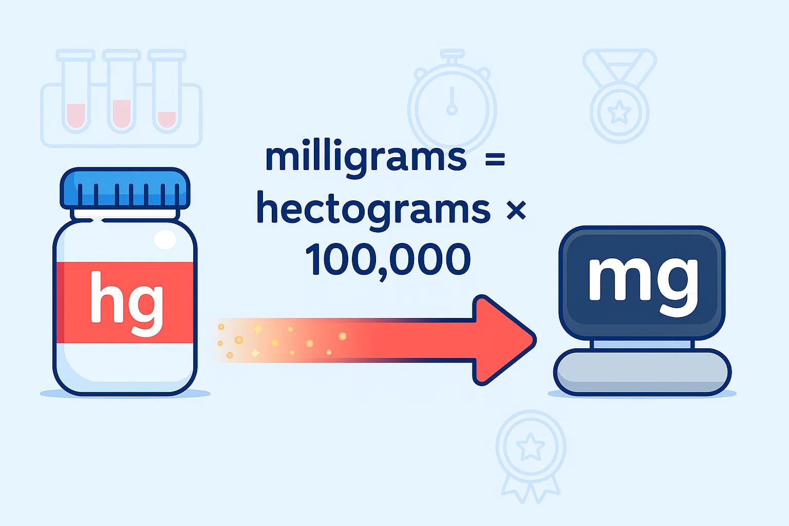 Hectograms to Milligrams Converter