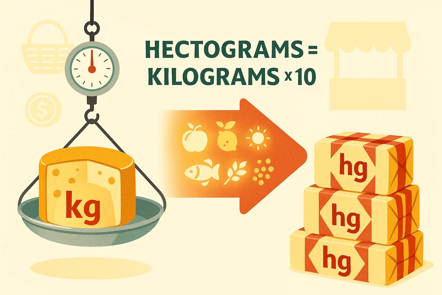 Kilograms to Hectograms Converter