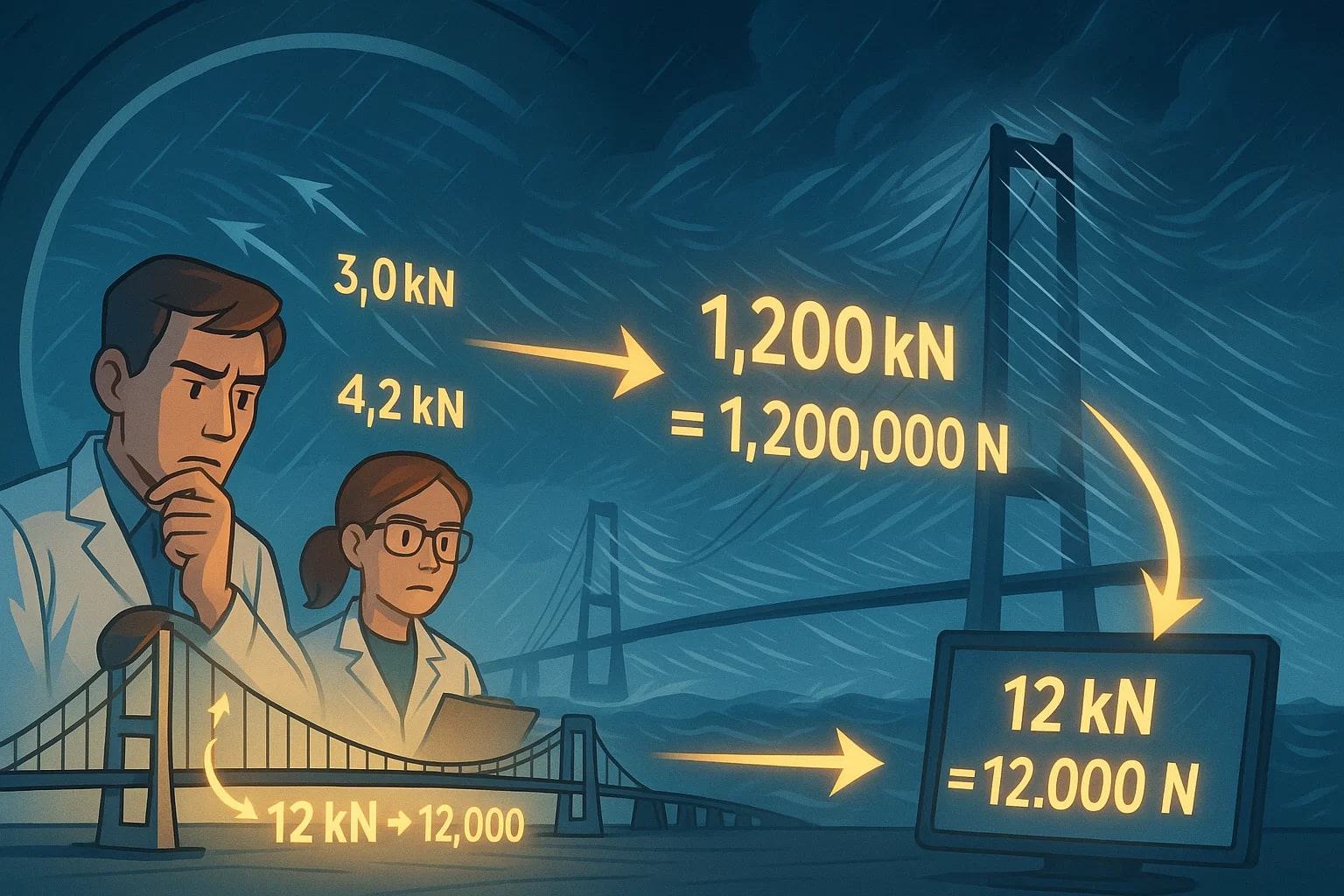 Kilonewtons To Newtons Converter
