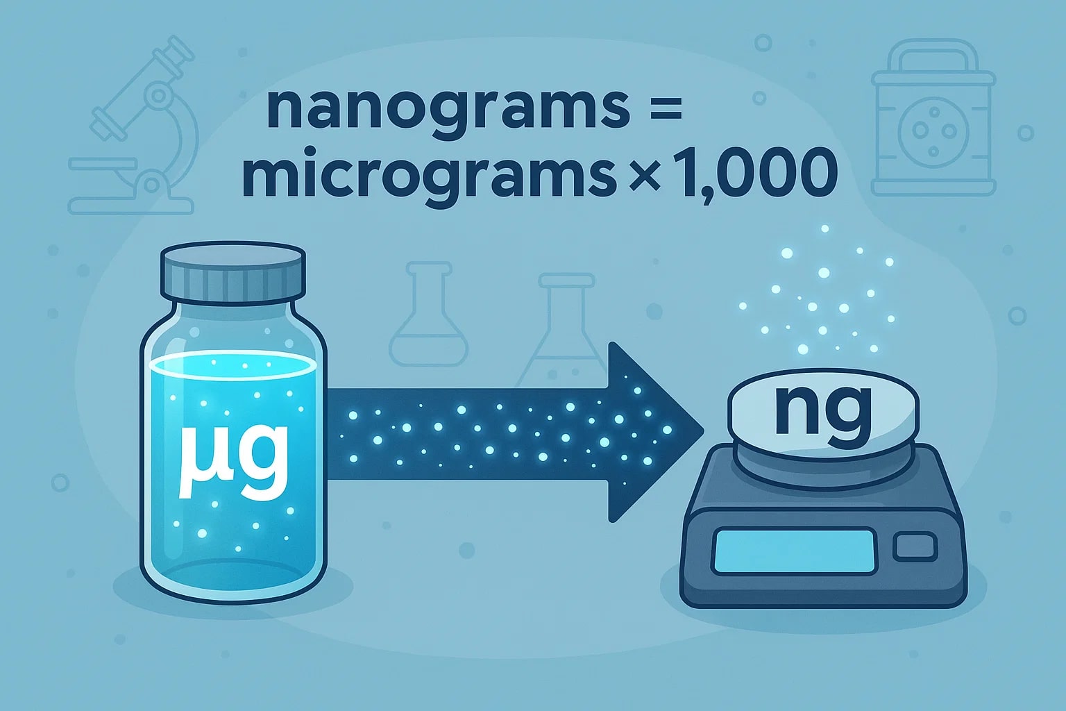 Micrograms to Nanograms Converter