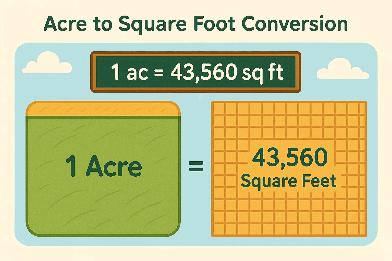 Acres to Square foots Converter