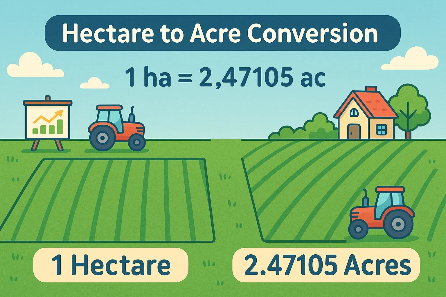  Hectares to Acres Converter