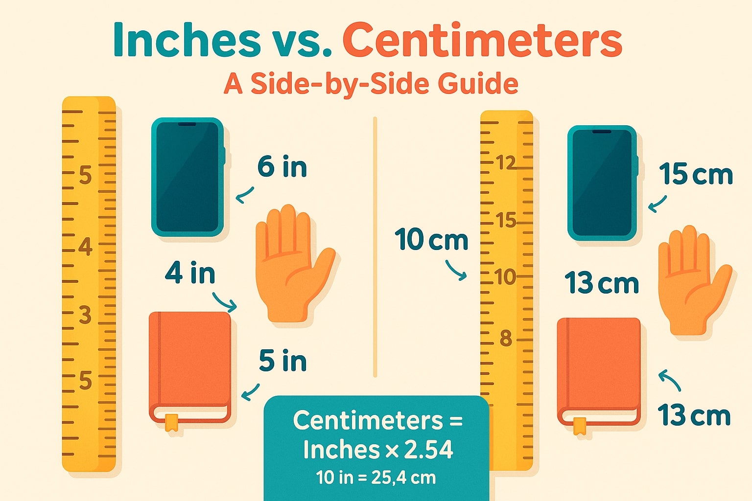  Inches to Centimeters Converter