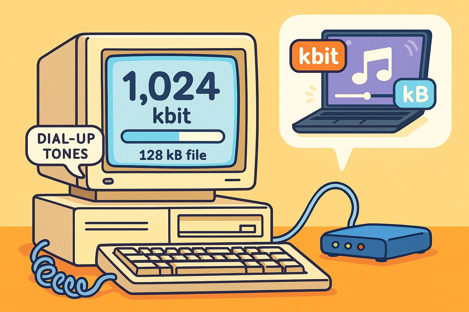 Kilobits to Kilobytes Converter