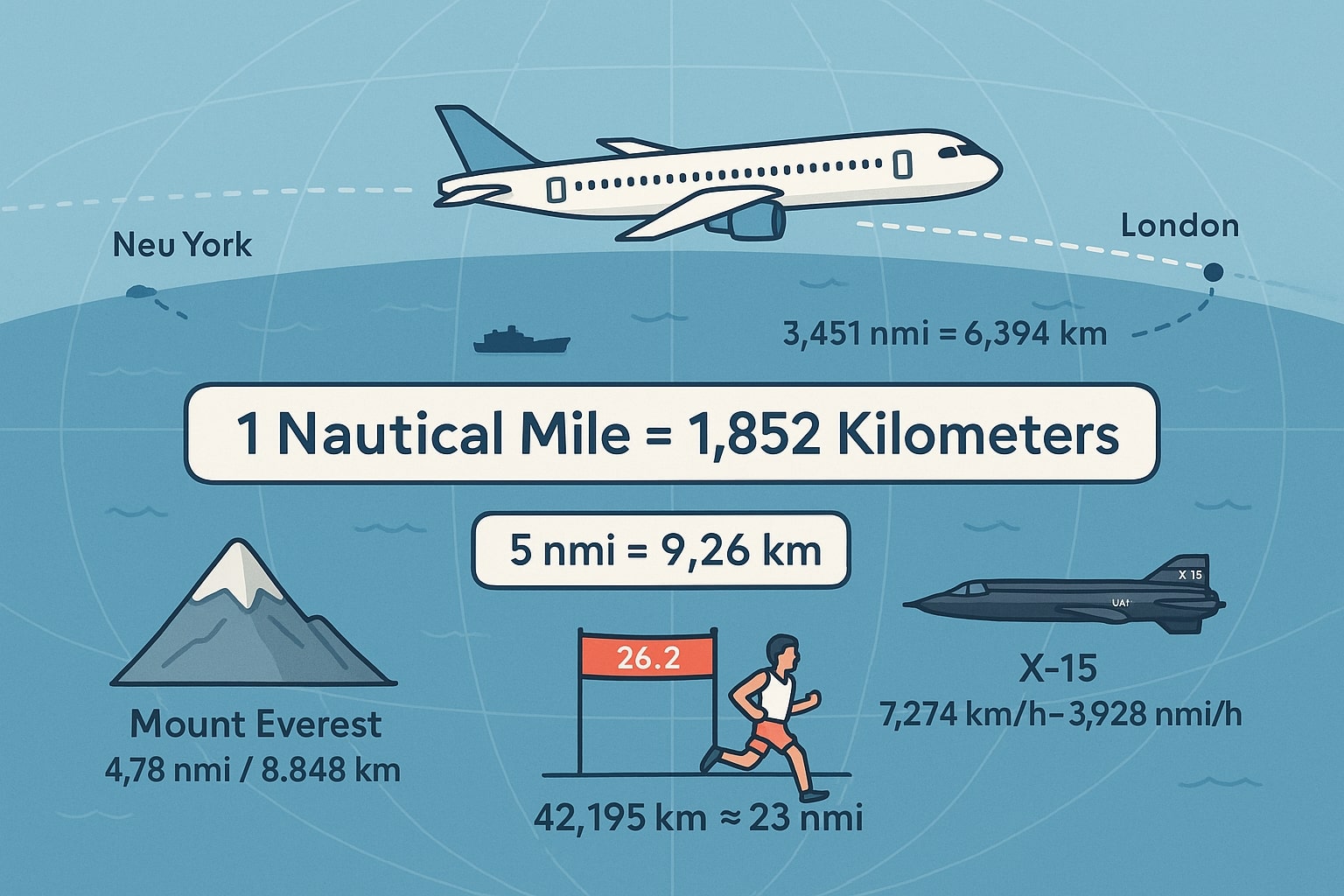  Nautical miles to Kilometers Converter