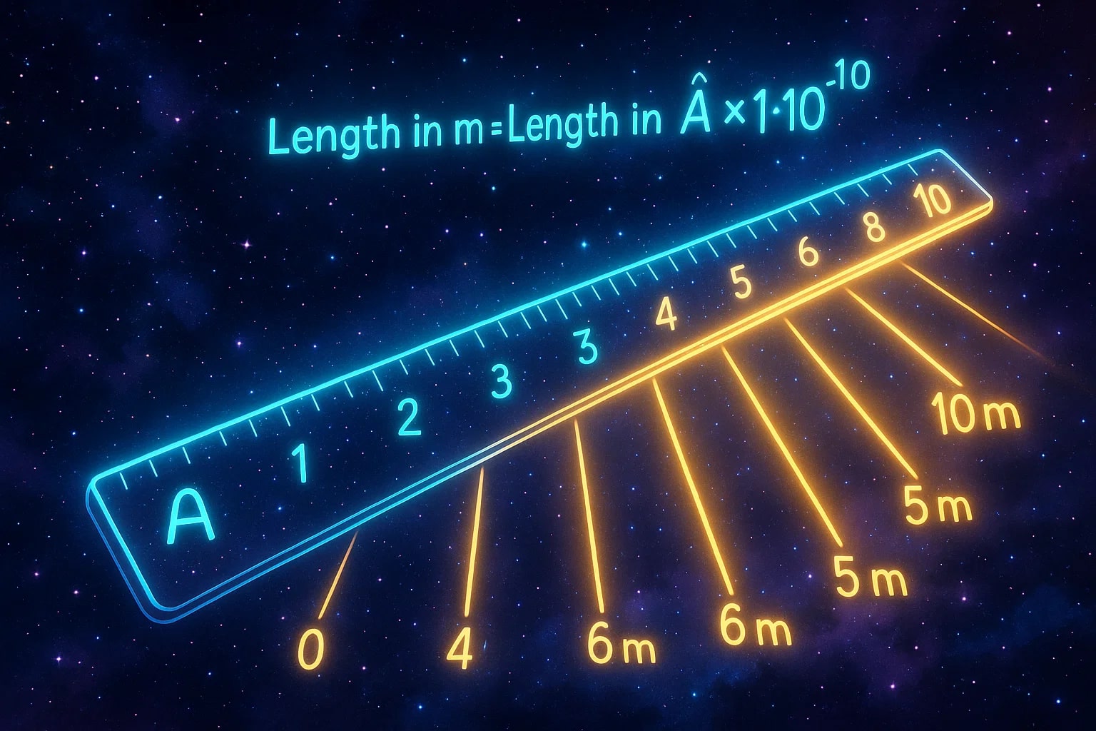 Angstroms to Meters Converter