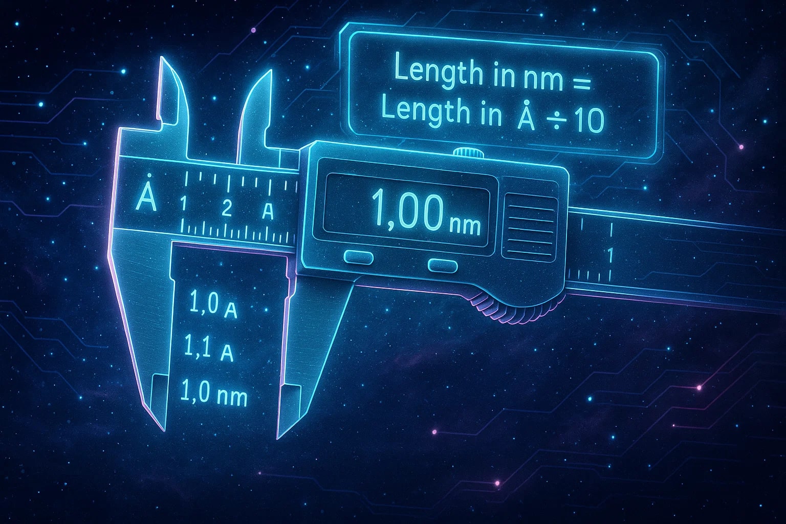 Angstroms to Nanometers Converter