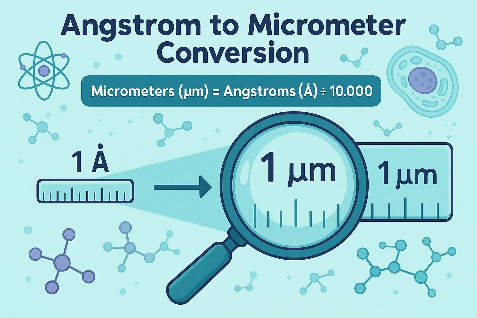 Angstrom to Micrometer Converter
