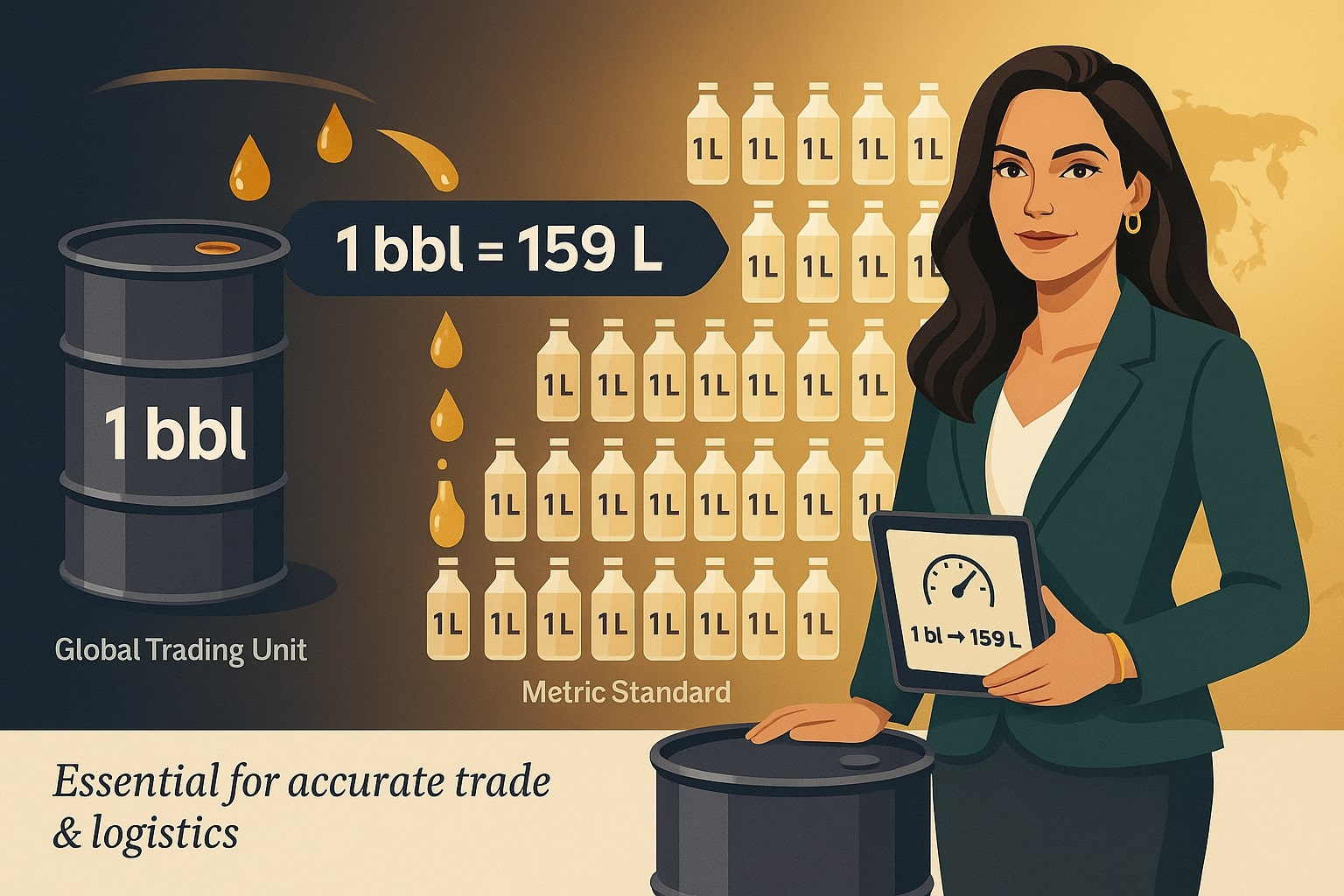 Barrels of Oil to Liters Converter