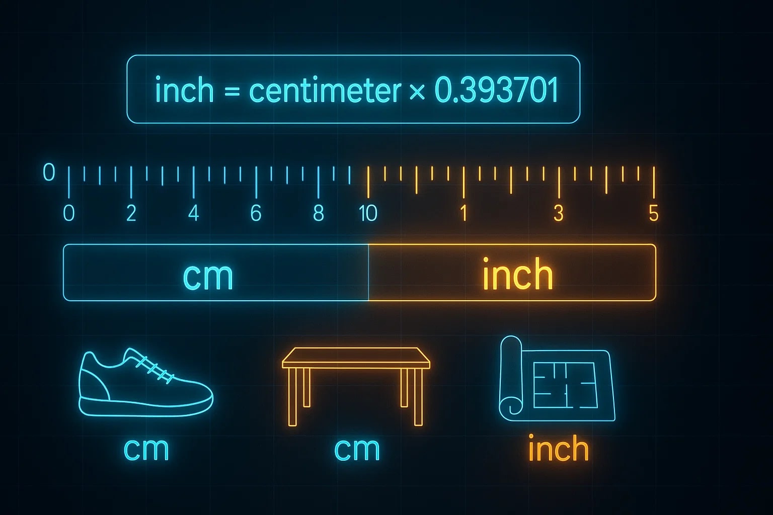 Centimeters to Inches Converter