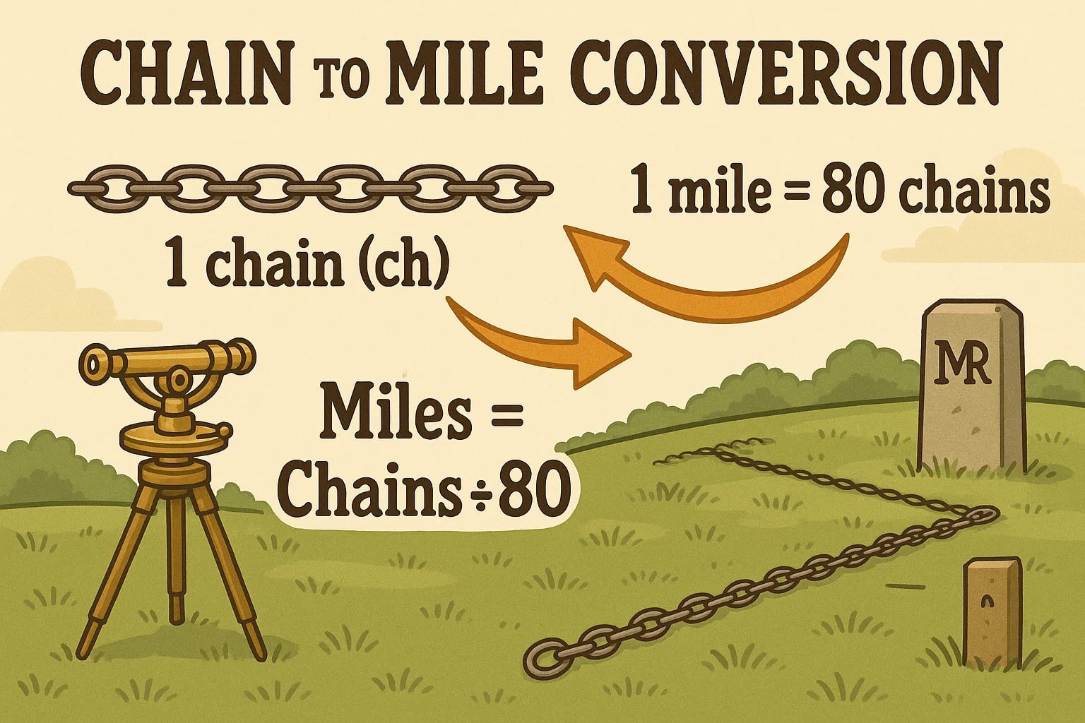 Chain to Mile Converter