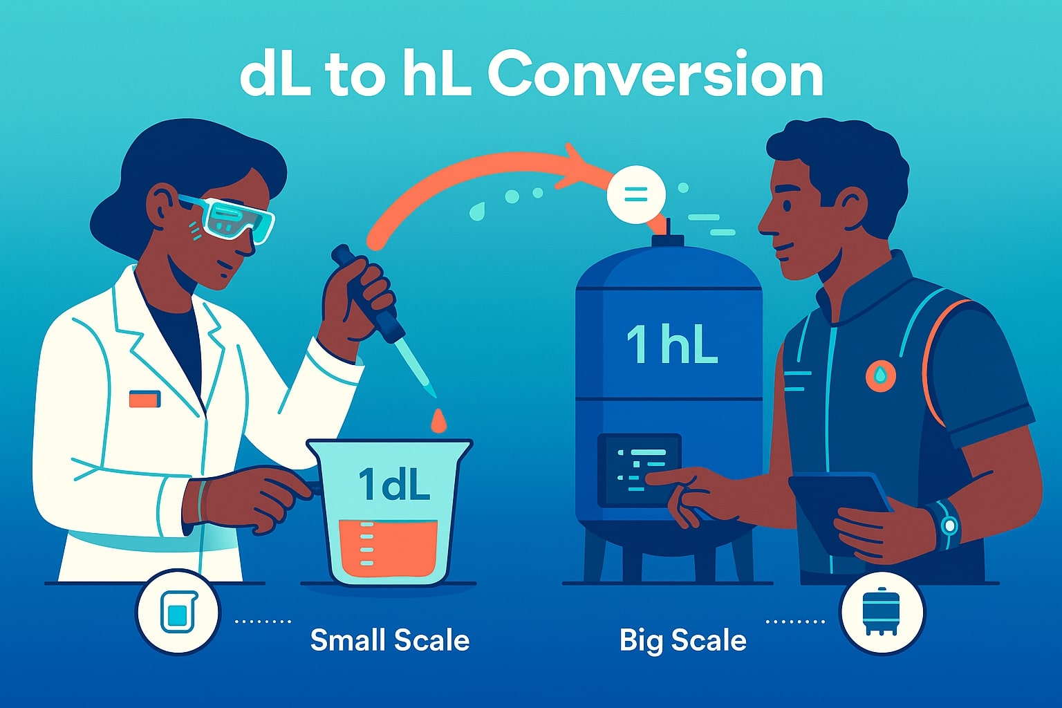 Deciliters to Hectoliters Converter