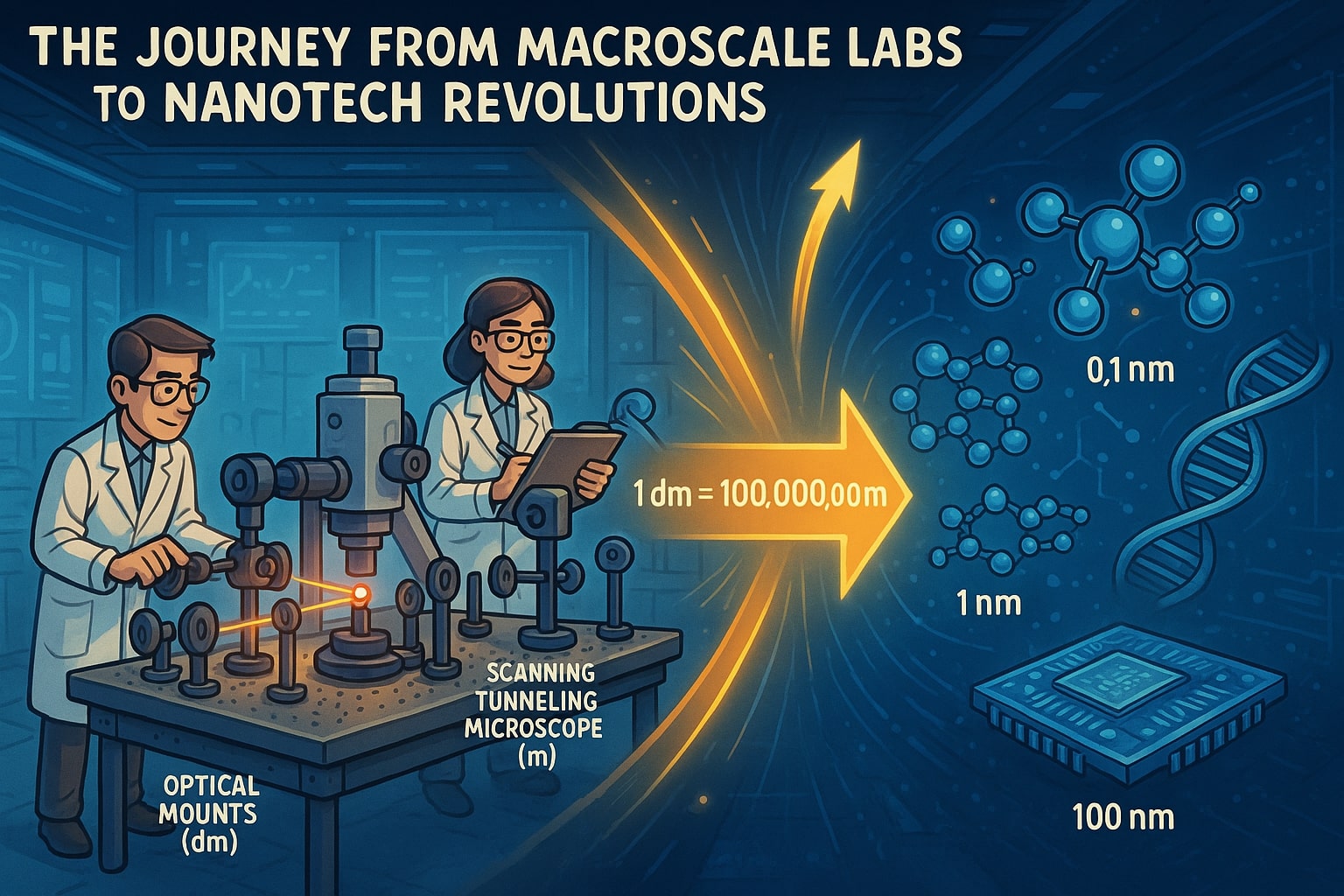 Decimeter to Nanometer Converter
