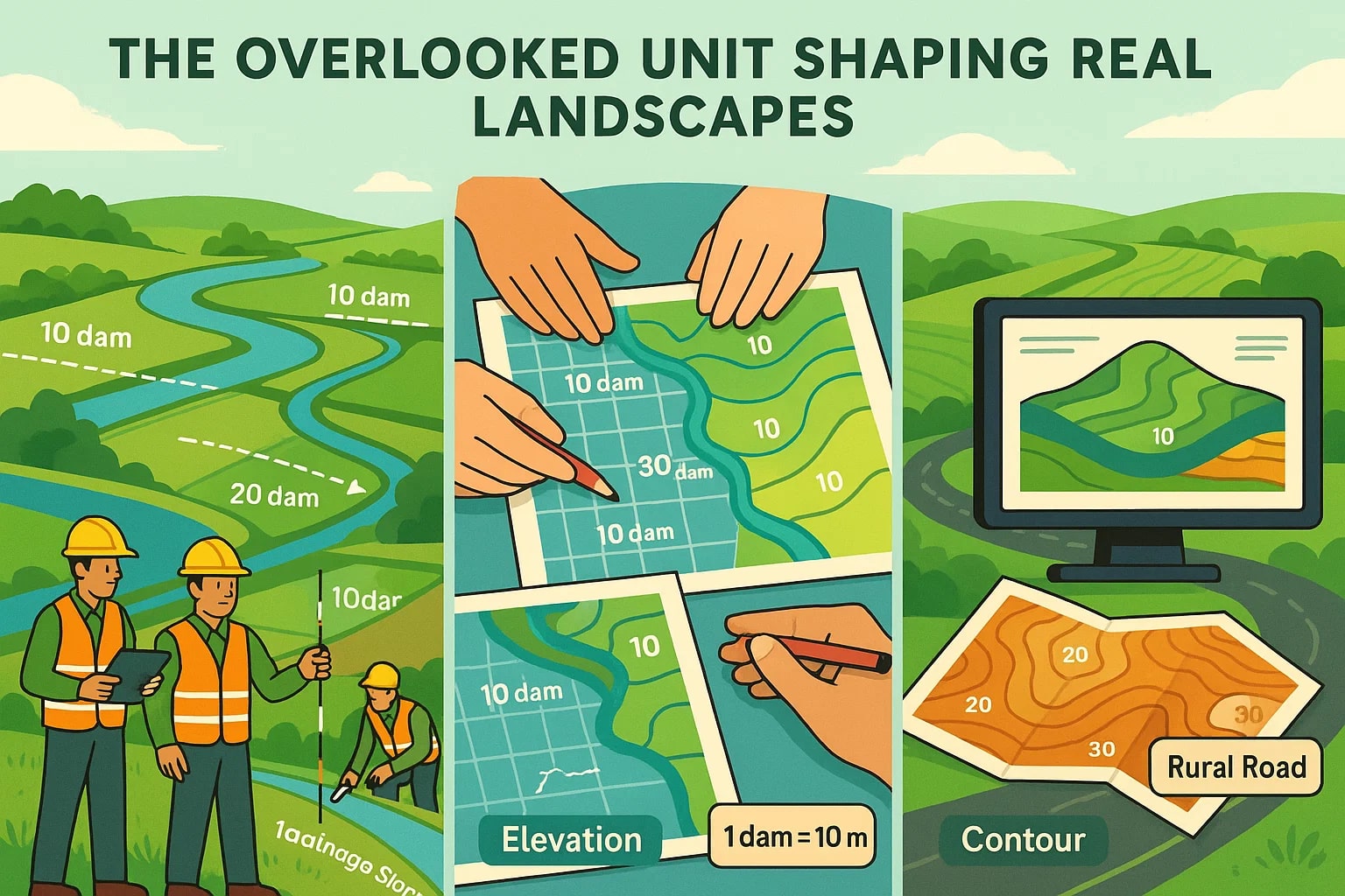 Dekameter to Meter Converter