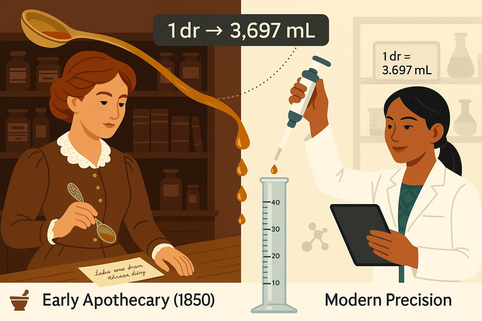 Drams to Milliliters Converter