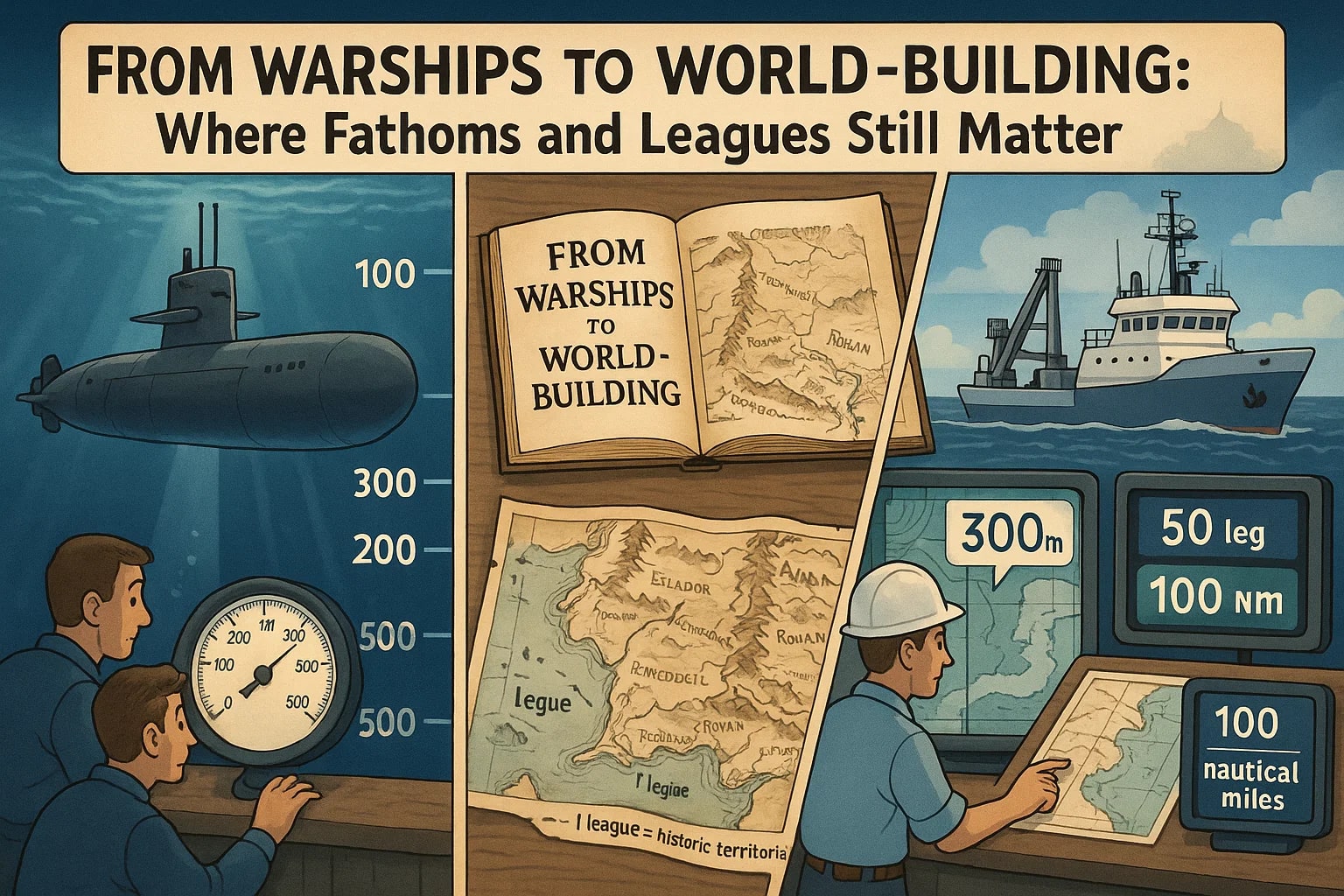 Fathom to League Converter