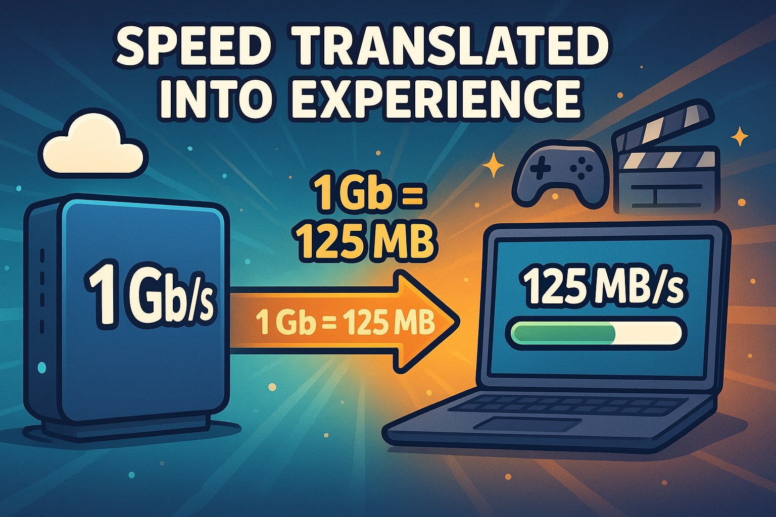 Gigabits to Megabytes Converter