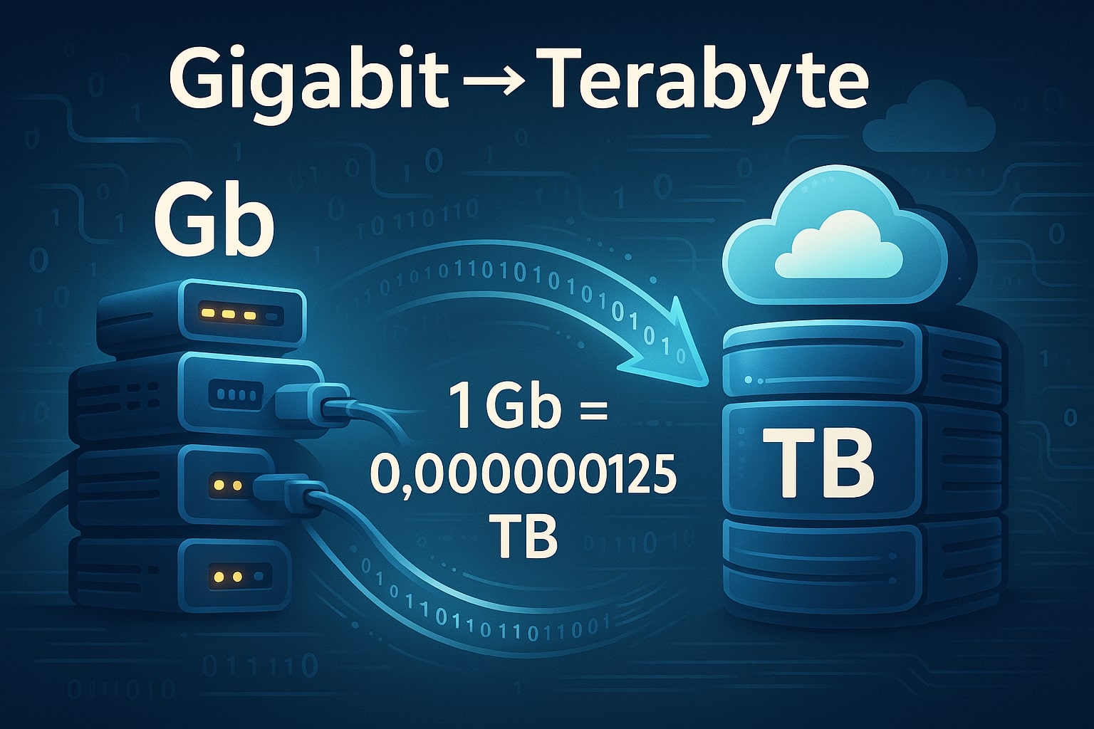 Gigabits to Terabytes Converter