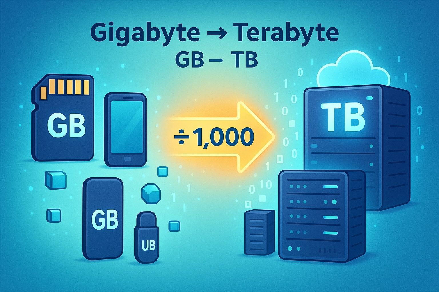 Gigabytes to Terabytes Converter