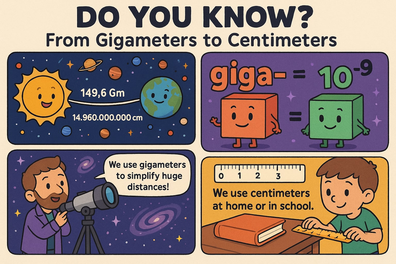 Gigameters to Centimeters Converter