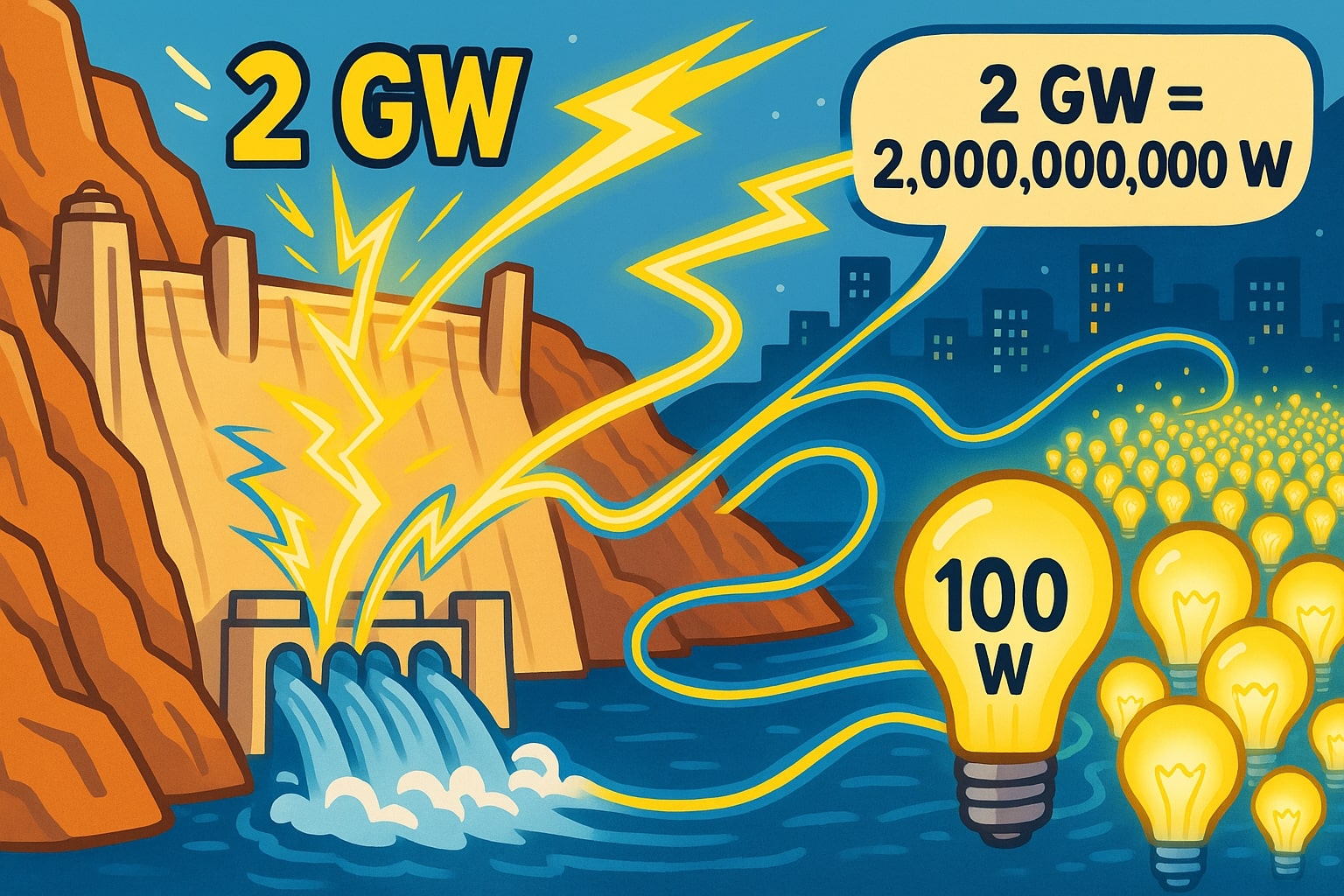 Gigawatts to Watts Converter