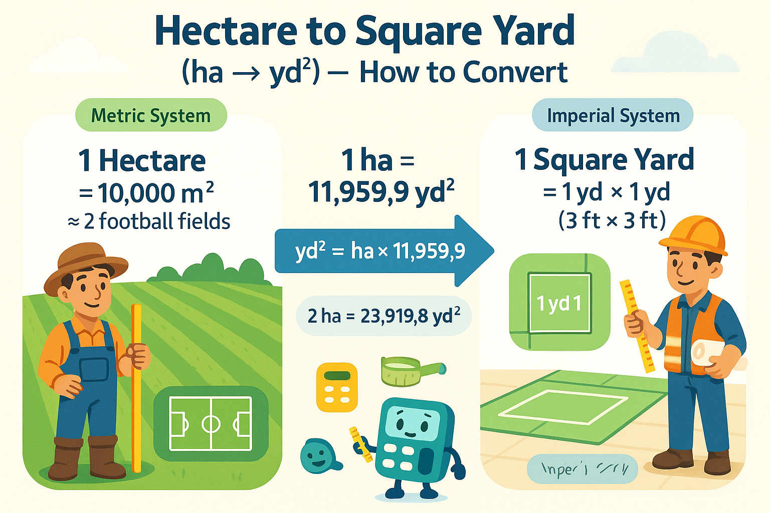  Hectare to Square yard Converter