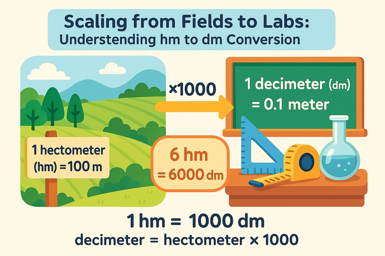 Hectometers to Decimeters Converter
