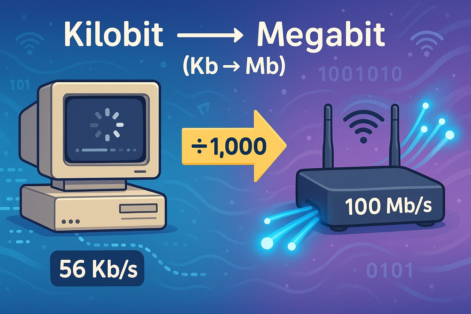 Kilobits to Megabits Converter