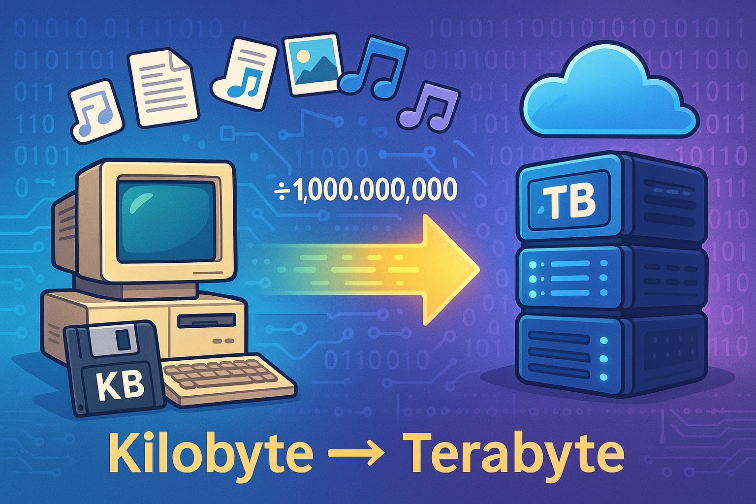 Kilobytes to Terabytes Converter