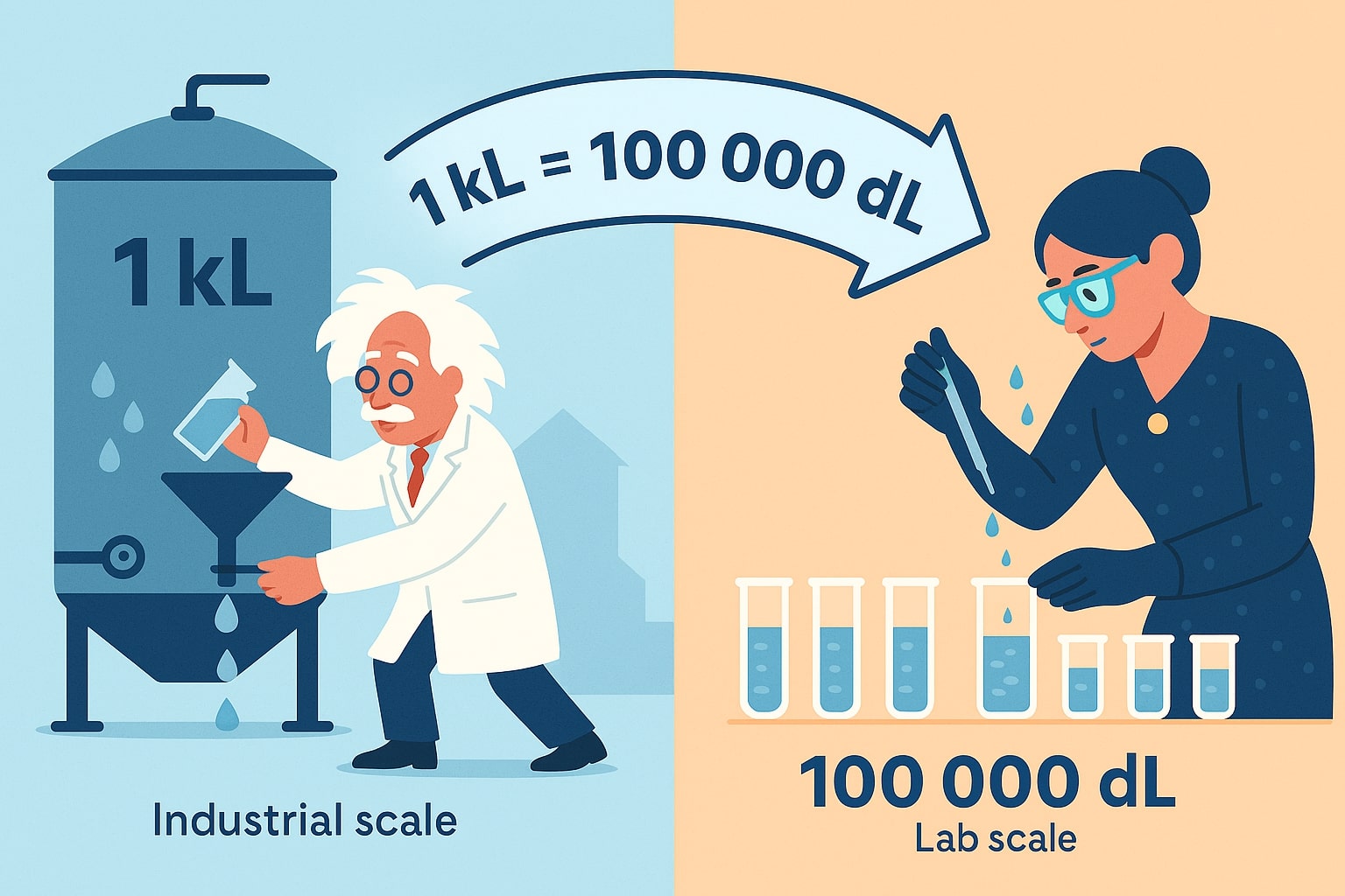 Kiloliters to Deciliters Converter